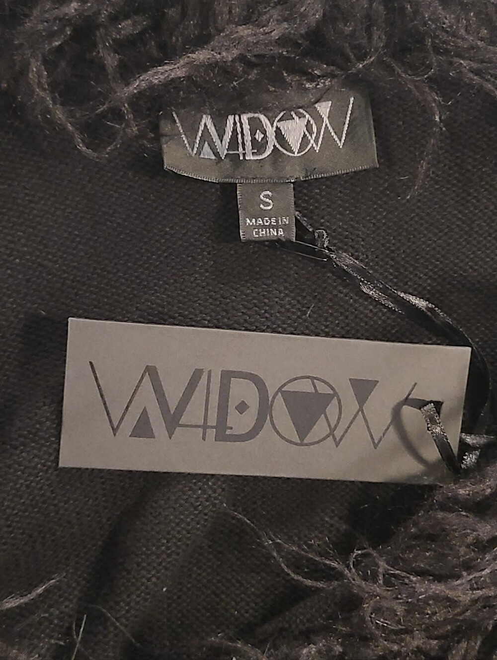 NWT - Dolls Kill - Widow - Off Day Knit Cardigan Gothic Long Black Duster, Small - Picture 10 of 10